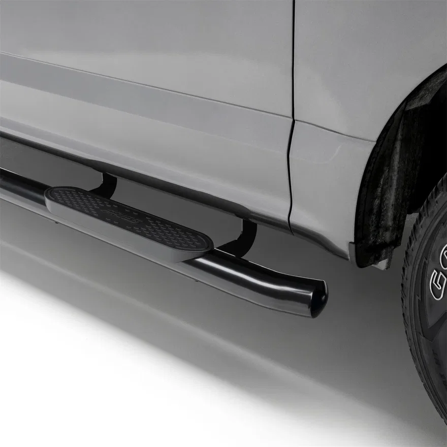 4" Black Steel Oval Side Bars, Select Ford Bronco 2-Door
