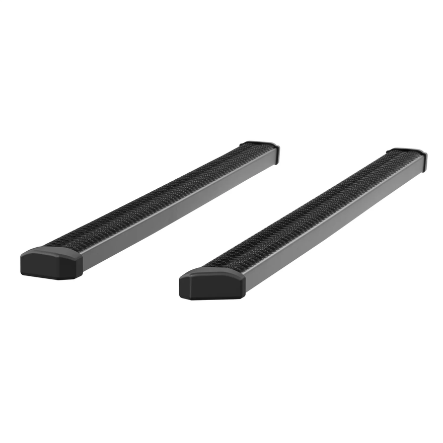 SlimGrip 5in. x 78in. Black Aluminum Running Boards (No Brackets)