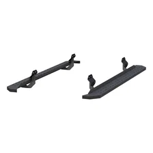 RidgeStep 6-1/2" x 85" Black Steel Running Boards, Select Ford F-Series image 2