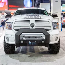 AdvantEDGE 5-1/2in. Black Aluminum Bull Bar with Lights; Select Dodge; Ram 1500 image 6