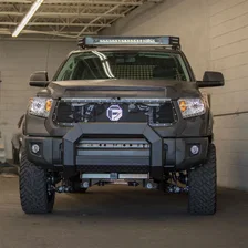 AdvantEDGE 5-1/2in. Black Aluminum Bull Bar; Select Toyota Tundra image 6
