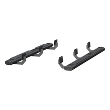 6in. x 75in. Black Aluminum Oval Side Bars; Select Ram 1500 Quad Cab image 2