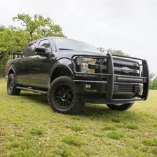 Pro Series Black Steel Grille Guard with Light Bar, Select Ford F-150 image 4