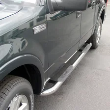3" Round Polished Stainless Side Bars, Select Ford F-150, Lincoln Mark LT image 3