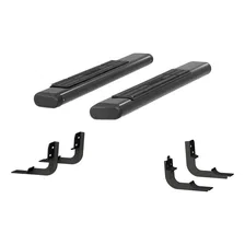 6in. x 53in. Black Aluminum Oval Side Bars; Select Ram 1500; 2500; 3500 image 2