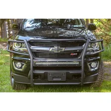 Pro Series Black Steel Grille Guard with Light Bar, Select Colorado, Canyon image 4