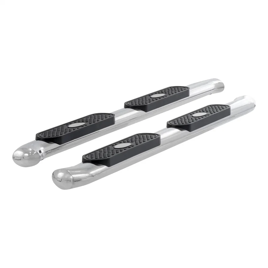 4" Polished Stainless Oval Side Bars, Select Ram 1500, Dodge Ram 1500