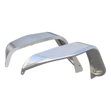 Jeep Wrangler JK Raw Aluminum Front Fender Flares image 1