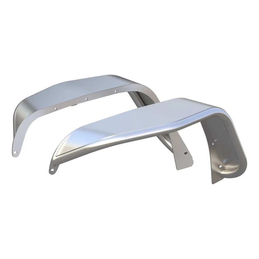 Jeep Wrangler JK Raw Aluminum Front Fender Flares