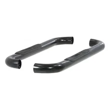 3" Round Black Steel Side Bars, Select Ford F-250, F-350 Super Duty image 2