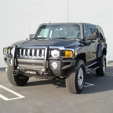 3" Round Black Steel Side Bars, Select Hummer H3 image 3