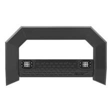 Front AdvantEDGE 5-1/2in. Black Aluminum Bull Bar with Lights; Select Silverado; Sierr image 3