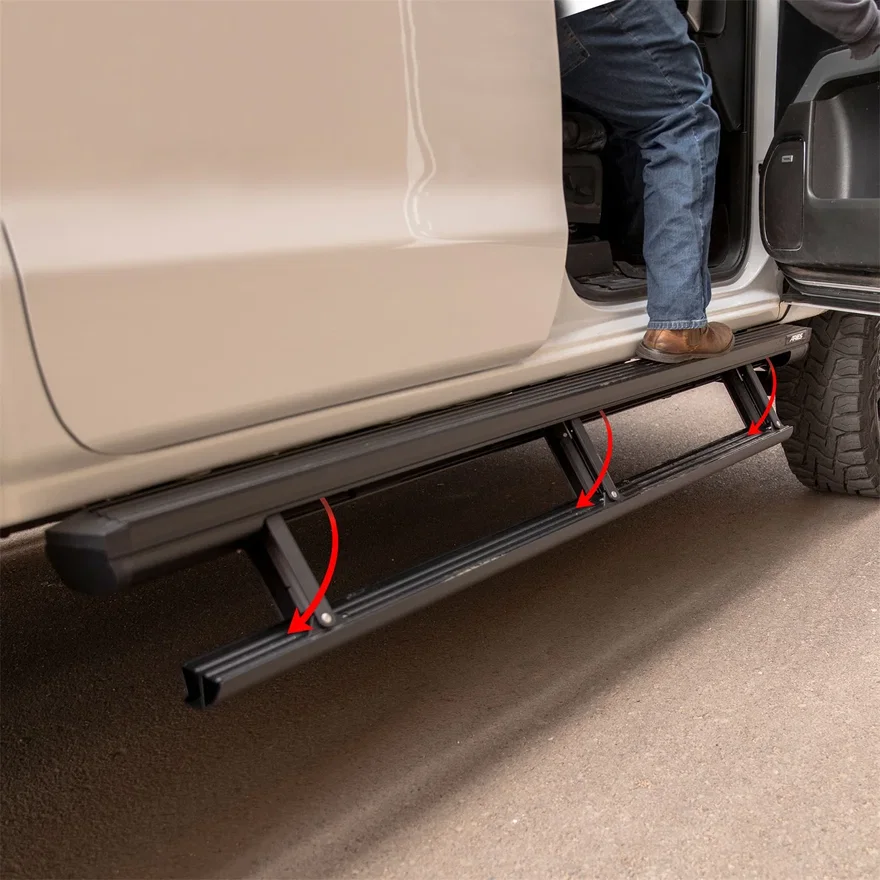 ActionTrac 83.6" Powered Running Boards, Select Silverado, Sierra, Crew Cab