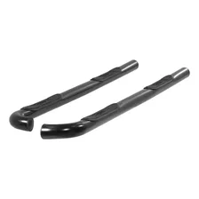 3" Round Black Steel Side Bars, Select Toyota Tacoma image 2