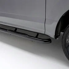 3" Round Black Steel Side Bars, Select Silverado, Sierra 1500 Extended Cab image 1