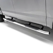 4" Polished Stainless Oval Side Bars, Select Ford F-150, Lincoln Mark LT image 4