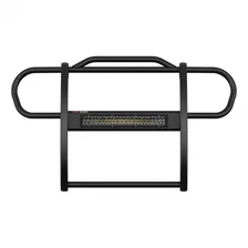 Pro Series Black Steel Grille Guard with Light Bar; Select Jeep Renegade image 2