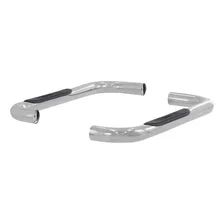 3" Round Polished Stainless Side Bars, Select Jeep Wrangler YJ, TJ image 2