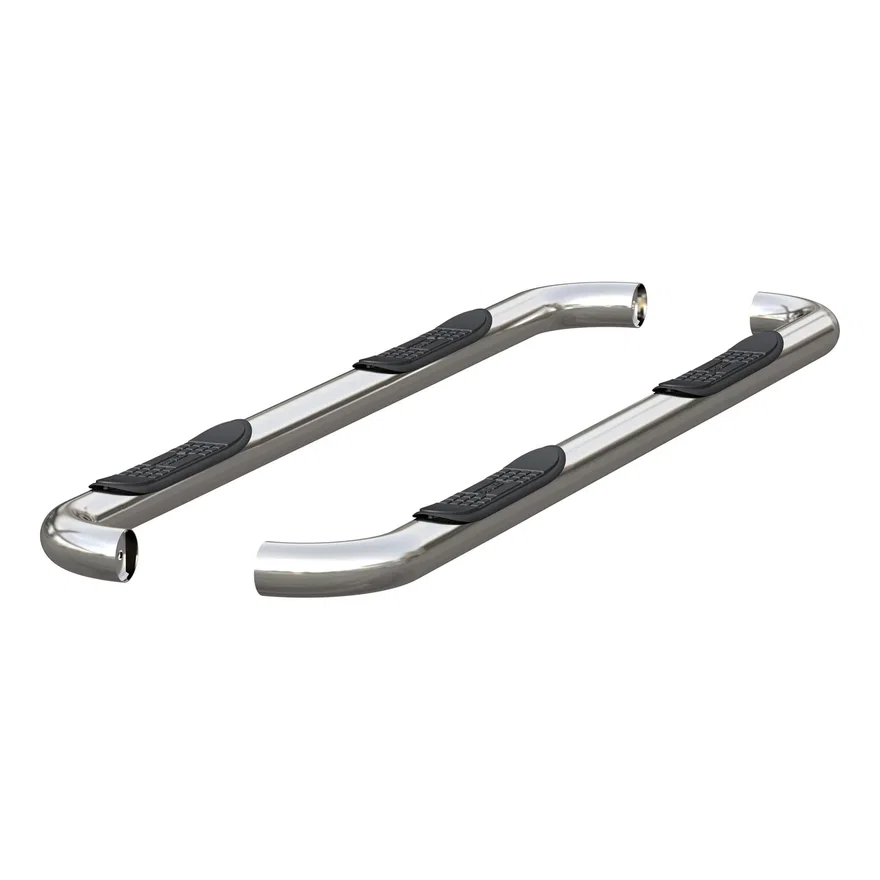 3" Round Polished Stainless Side Bars, Select Dodge, Ram 1500, 2500, 3500