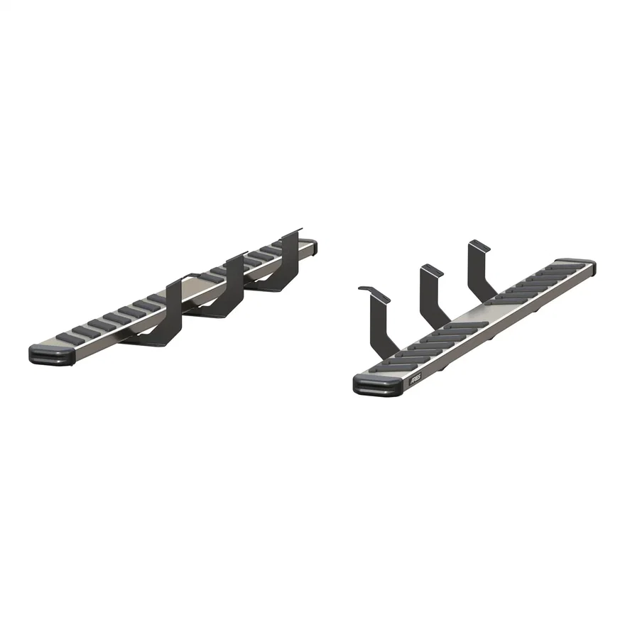NovaTrac 6in. x 85in. Polished Stainless Running Boards; Select Toyota Tundra