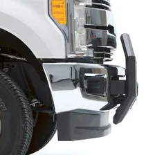 AdvantEDGE 5-1/2in. Black Aluminum Bull Bar with Lights; Select Ford Super Duty image 6