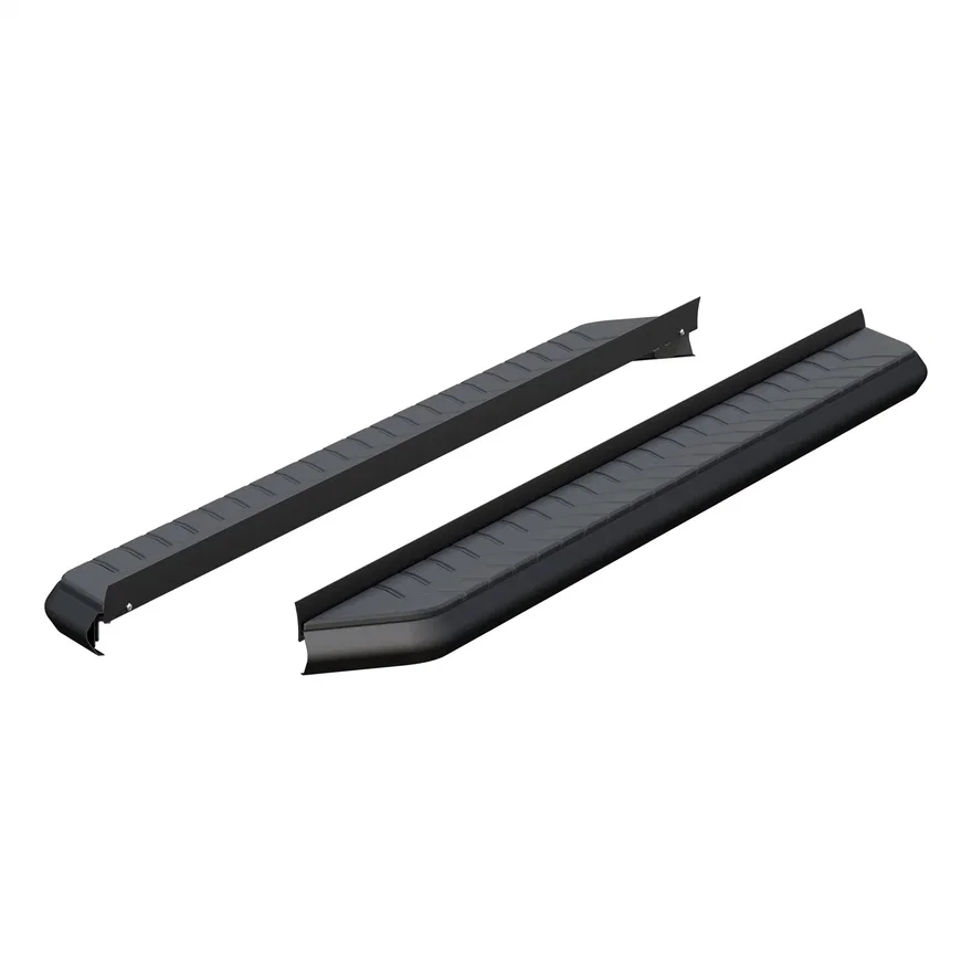 AeroTread 5" x 76" Black Stainless Running Boards (No Brackets)
