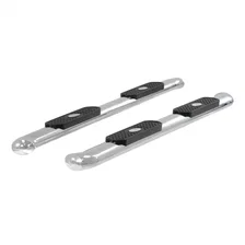 4" Polished Stainless Oval Side Bars, Select Ford F150, F250, F350, F450, F550 image 2