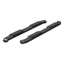 4in. Black Steel Oval Side Bars; Select Toyota Tundra CrewMax image 1