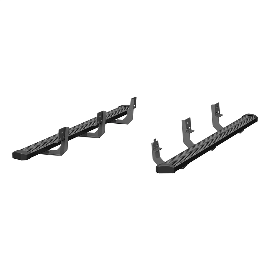 SlimGrip 5in. x 78in. Black Running Boards; Select RAM 1500 Extended Cab