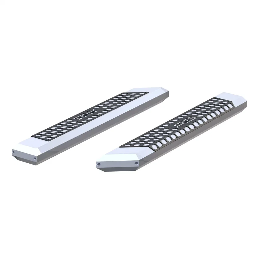 AdvantEDGE 5-1/2in. x 53in. Chrome Aluminum Side Bars (No Brackets)