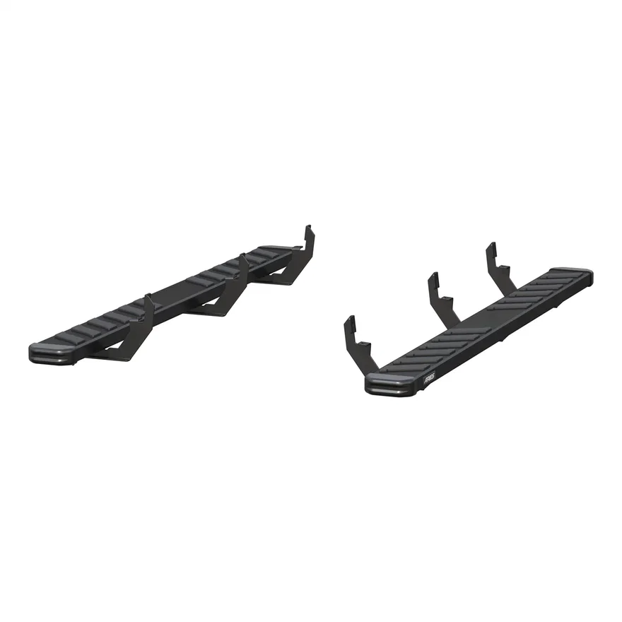 NovaTrac 6in. x 75in. Black E-Coat Steel Running Boards; Select Colorado; Canyon