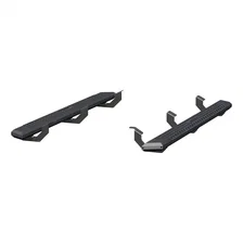 AdvantEDGE 5-1/2in. x 75in. Black Aluminum Side Bars; Select Toyota Tacoma image 1