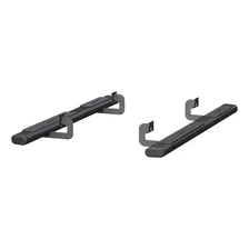 6in. x 75in. Black Aluminum Oval Side Bars; Select Ford F-150 image 2