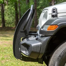 Pro Series Black Steel Grille Guard with Light Bar, Select Jeep JL, Gladiator image 6