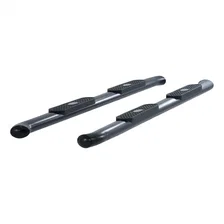 4" Black Steel Oval Side Bars, Select Toyota Tundra image 2