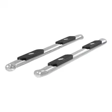 4" Polished Stainless Oval Side Bars, Select Ford F-150 image 2