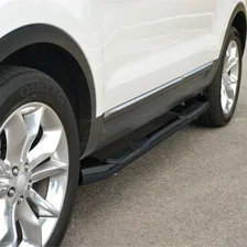 3" Round Black Steel Side Bars, Select Ford Explorer image 3