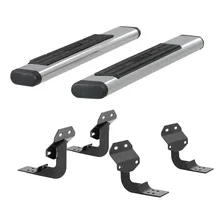 6in. x 53in. Polished Stainless Oval Side Bars; Select Ford F-Series image 2