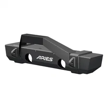 TrailCrusher Jeep Wrangler JK Steel Front Bumper with Brush Guard; 12.5K image 1