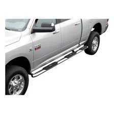 4" Polished Stainless Oval Side Bars, Select Ram 1500, Dodge Ram 1500 image 2