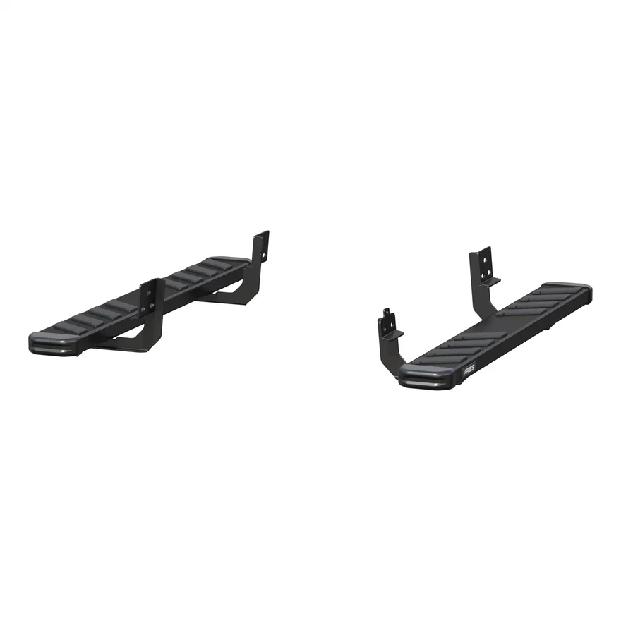NovaTrac 6in. x 53in. Black E-Coat Steel Running Boards; Select RAM 1500; 2500;