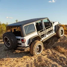 Jeep Wrangler JL Black Aluminum Rear Fender Flares image 2