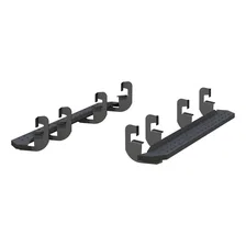 RidgeStep 6-1/2" x 75" Black Steel Running Boards, Select Silverado, Sierra Crew image 2