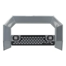 Front AdvantEDGE 5-1/2in. Chrome Aluminum Bull Bar with Lights; Select Silverado; Sier image 3