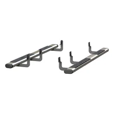 6in. x 85in. Polished Stainless Oval Side Bars; Select Nissan Titan; XD; Armada image 2