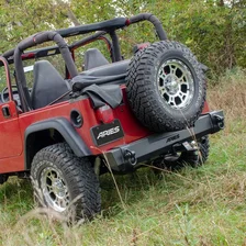 TrailCrusher Jeep Wrangler TJ Steel Rear Bumper; 9.5K image 3