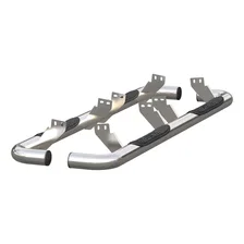 3" Round Polished Stainless Side Bars, Select Hummer H2 image 2