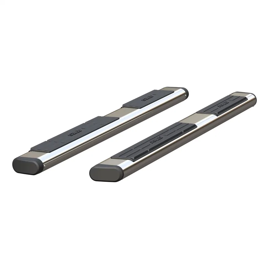 6in. x 75in. Polished Stainless Oval Side Bars (No Brackets)