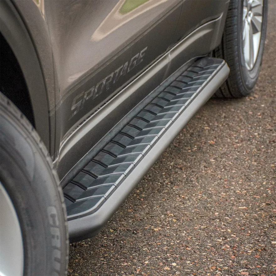 AeroTread 5" x 73" Black Stainless Running Boards, Select Acadia, XT5