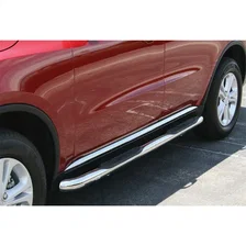 3" Round Polished Stainless Side Bars, Select Dodge Durango image 3